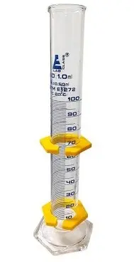 Probeta de vidrio boro, 100ml, clase. Eisco.