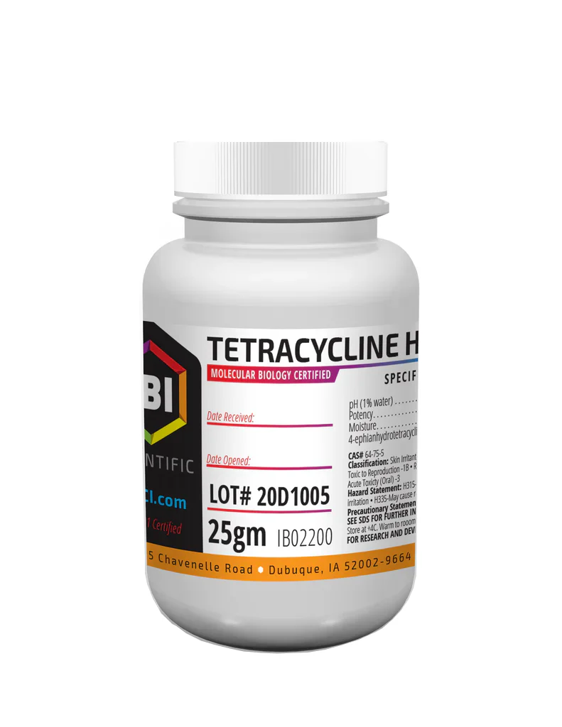 Clorhidrato de Tetraciclina 25g Ibi Scientific