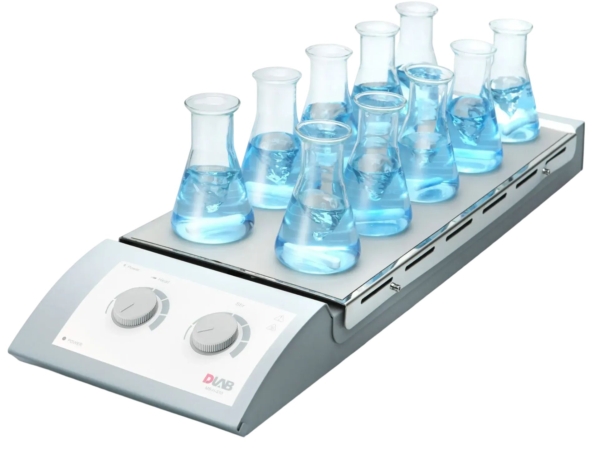 Agitador magnético de 10 lugares, D-Lab