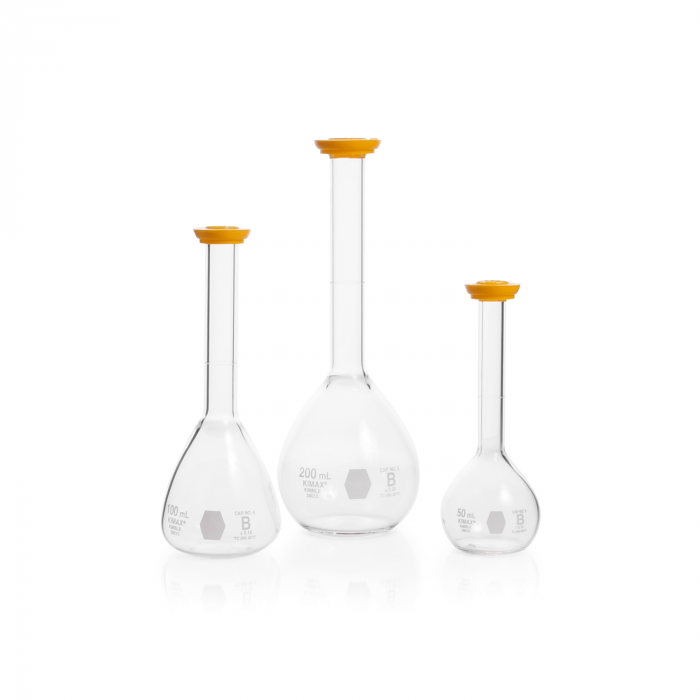 [28010-1000] Matraz Volumétrico Clase B con Tapa Kimax 28010 (1,000 mL)