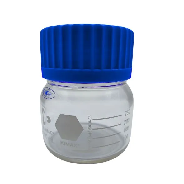 [14390-1000] Frasco para Laboratorio de Boca Ancha GLS 80 Vidrio Transparente Kimax Kimble 14390 (1,000 mL)