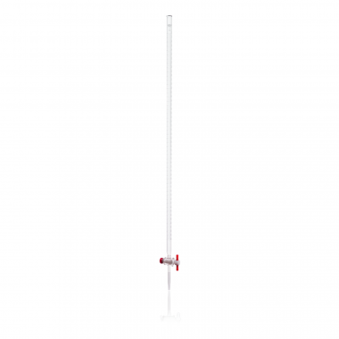 Bureta Clase B Graduada Recta  con Llave de Vidrio, Kimax 17026