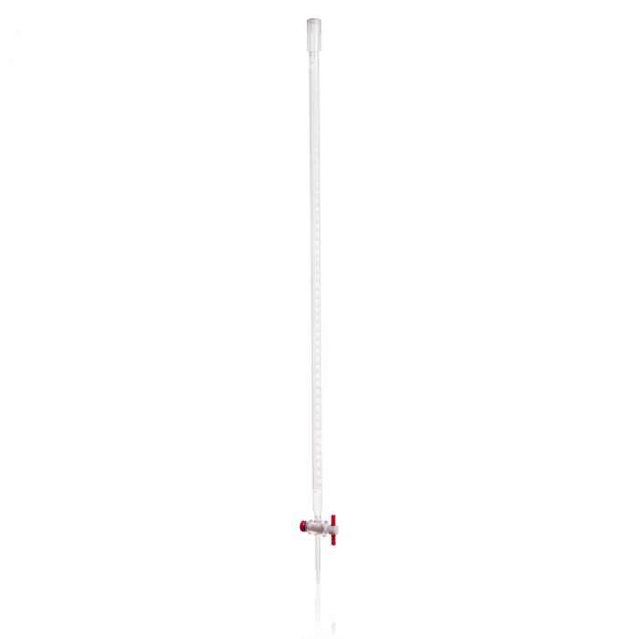 Bureta Recta Graduada de Vidrio con Llave de PTFE Serializada Kimax 17027F