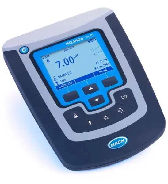 [HQ440D] Medidor multiparamétrico de doble entrada para laboratorio HQ440D: pH, conductividad, oxígeno disuelto óptico, ORP e ISE, Hach