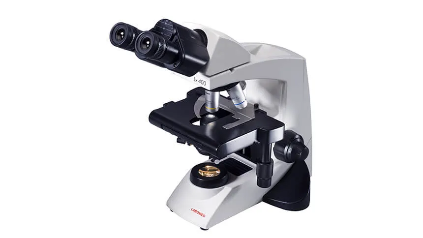 [Lx 400] Microscopio Vertical Óptica Infinita Plan Acromática 40X a 1000X Labomed