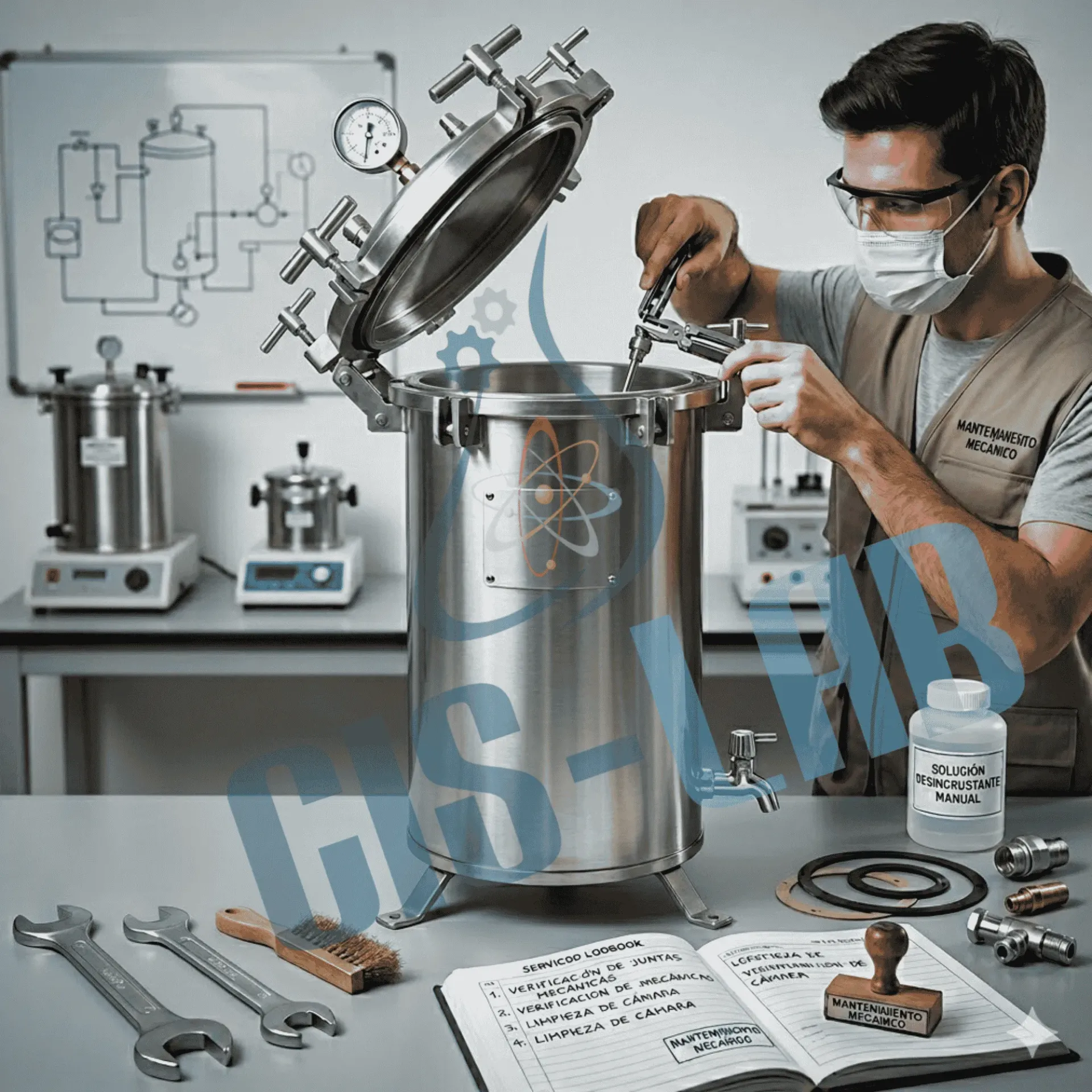 [SER-PREV-AUTO60] Mantenimiento de autoclave manual hasta 60 litros (Preventivo)
