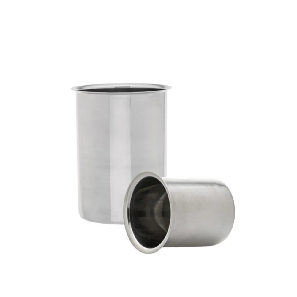 [025.04.250] Vaso de acero inoxidable con borde 250ml 65x80mm, Isolab