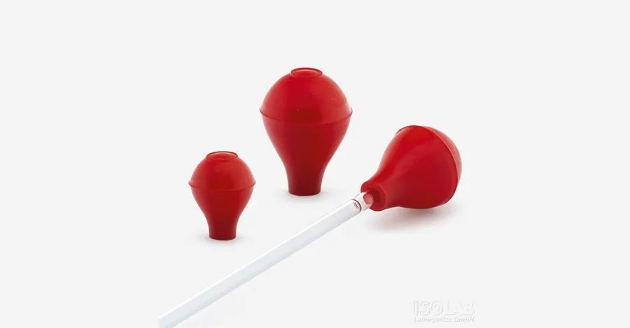 Bulbo de silicon de una vía para pipetear 10 ml, Isolab