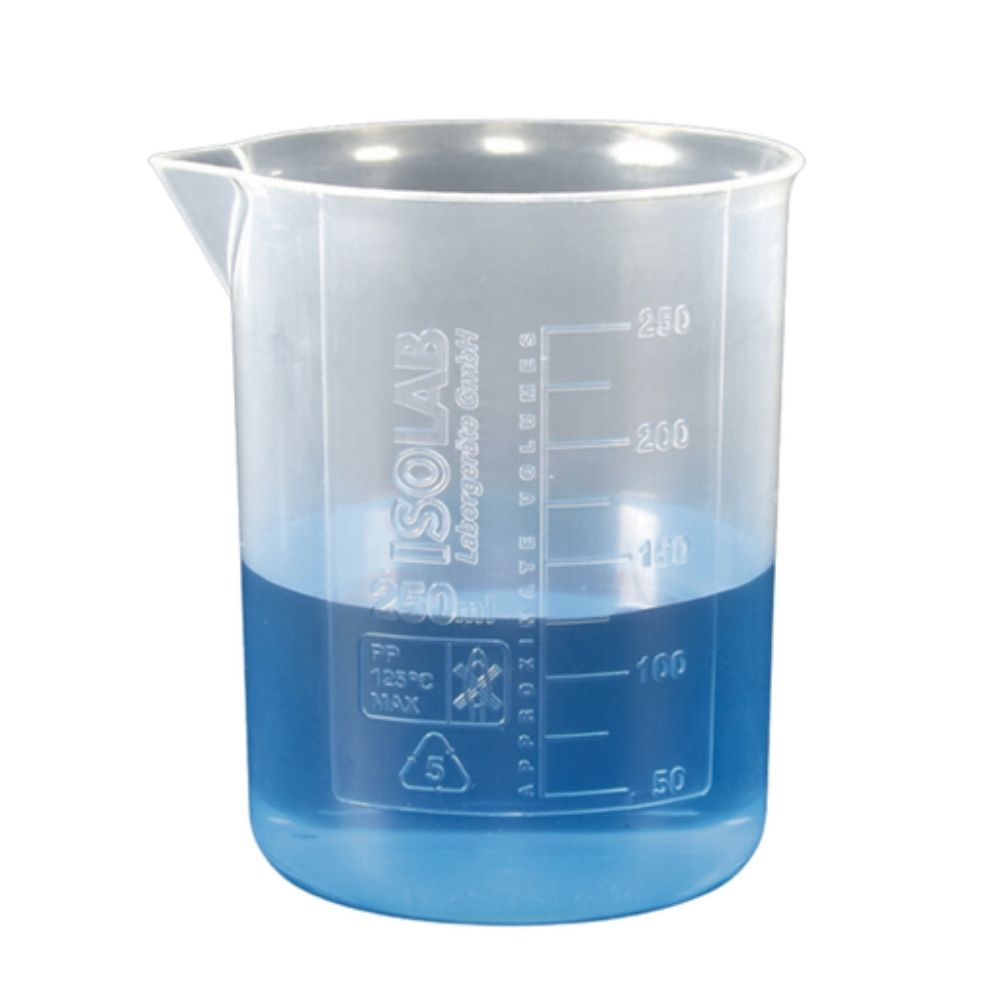 Vaso precipitado PP forma baja escala en relieve 2 L Isolab