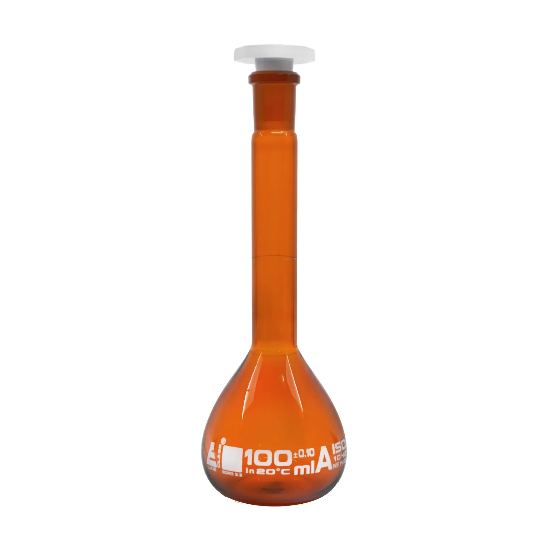 [EIS-7226] matraz volumetrico ambar 100ml. eisco.