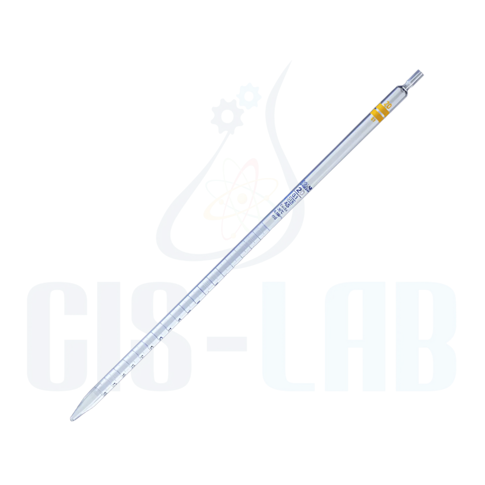 [021.01.010] Pipeta graduada clase AS 10 ml certificado conformidad vidrio ISO 835 Isolab