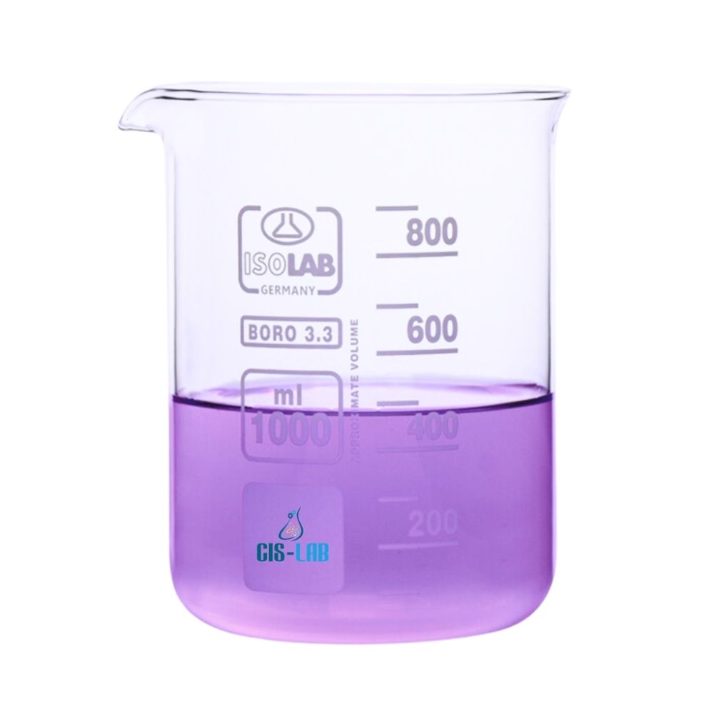 [025.01.600] Vaso precipitado vidrio forma baja 600 ml borosilicato ISO 3819 Isolab