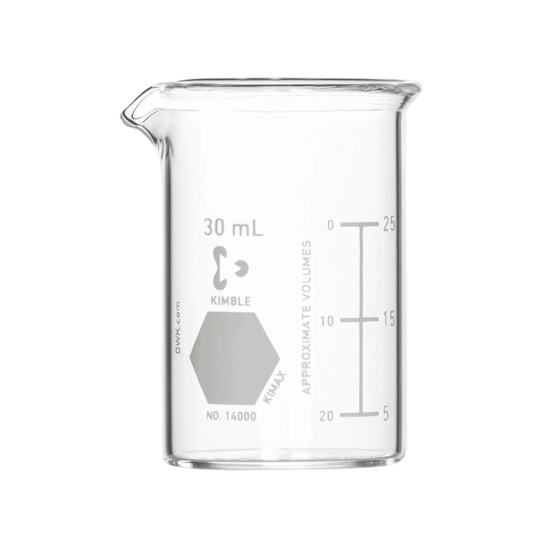 [14000-30] Vaso de Precipitado Griffin 14000-30 Vidrio Borosilicato 3.3 30 mL Kimax