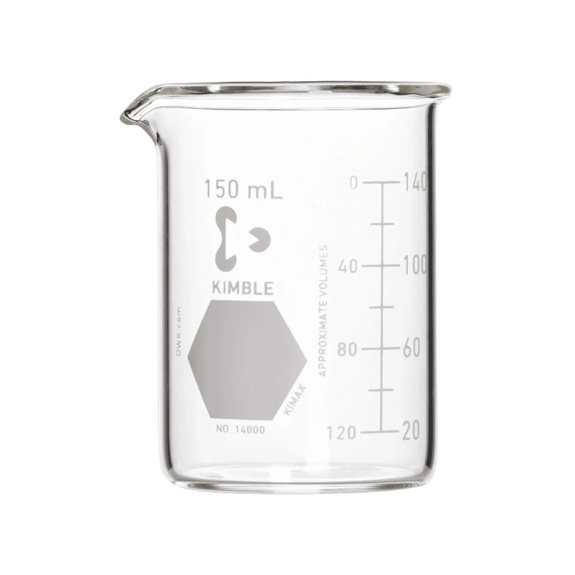 Vaso de Precipitado Griffin Vidrio Borosilicato 3.3 Volumen Nominal 150 mL Kimax