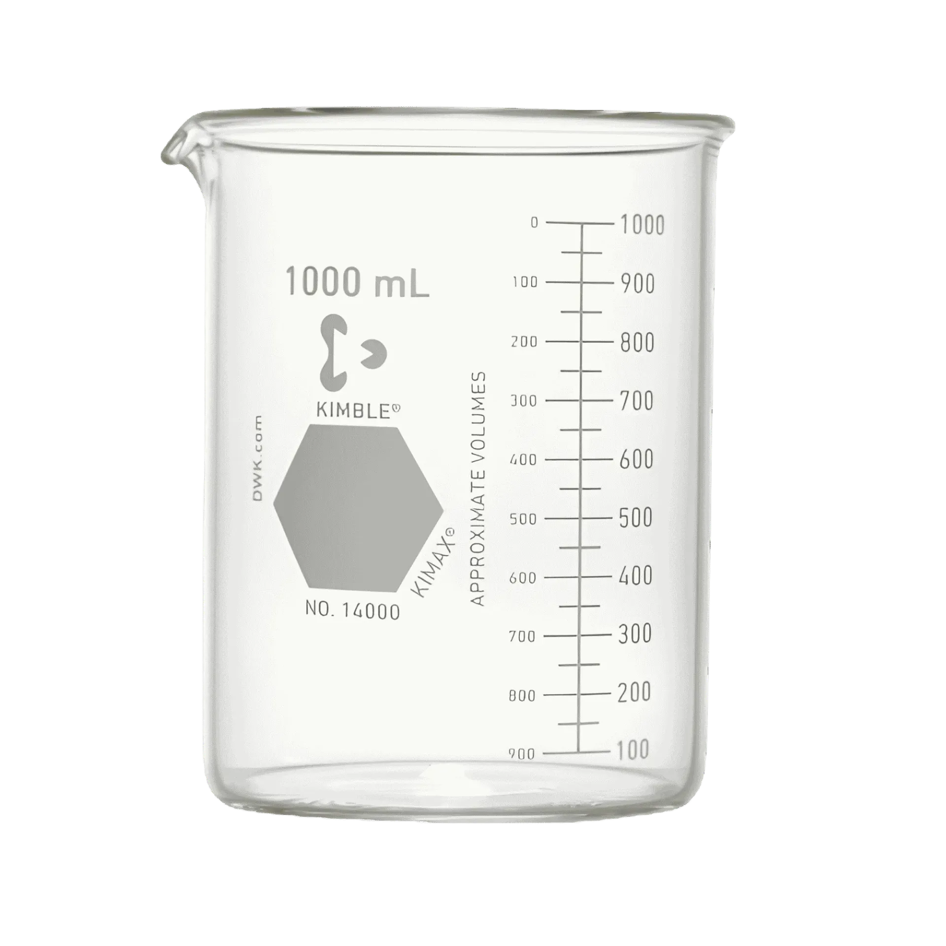 Vaso de Precipitado Griffin KIMBLE KIMAX 14000-1000 Vidrio Borosilicato 3.3 Volumen Nominal 1000 mL