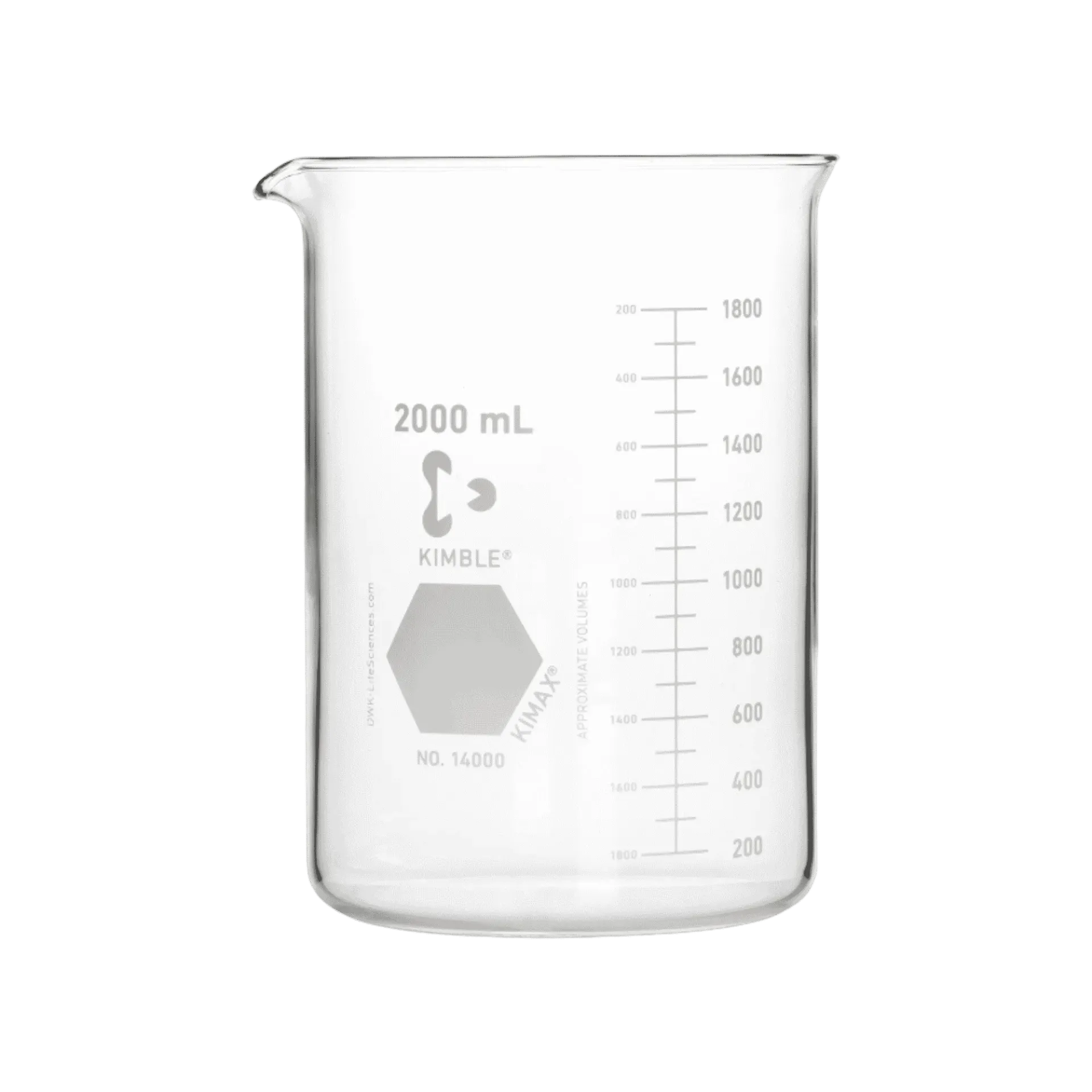[14000-4000] Vaso de Precipitado Griffin KIMBLE KIMAX 14000-4000 Vidrio Borosilicato 3.3 Volumen Nominal 4000 mL
