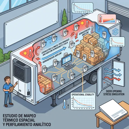 [CIS-CAJAREFRIGERADA] Servicio Técnico para Caja de Tráiler Refrigerada: Verificación y Mapeo Térmico