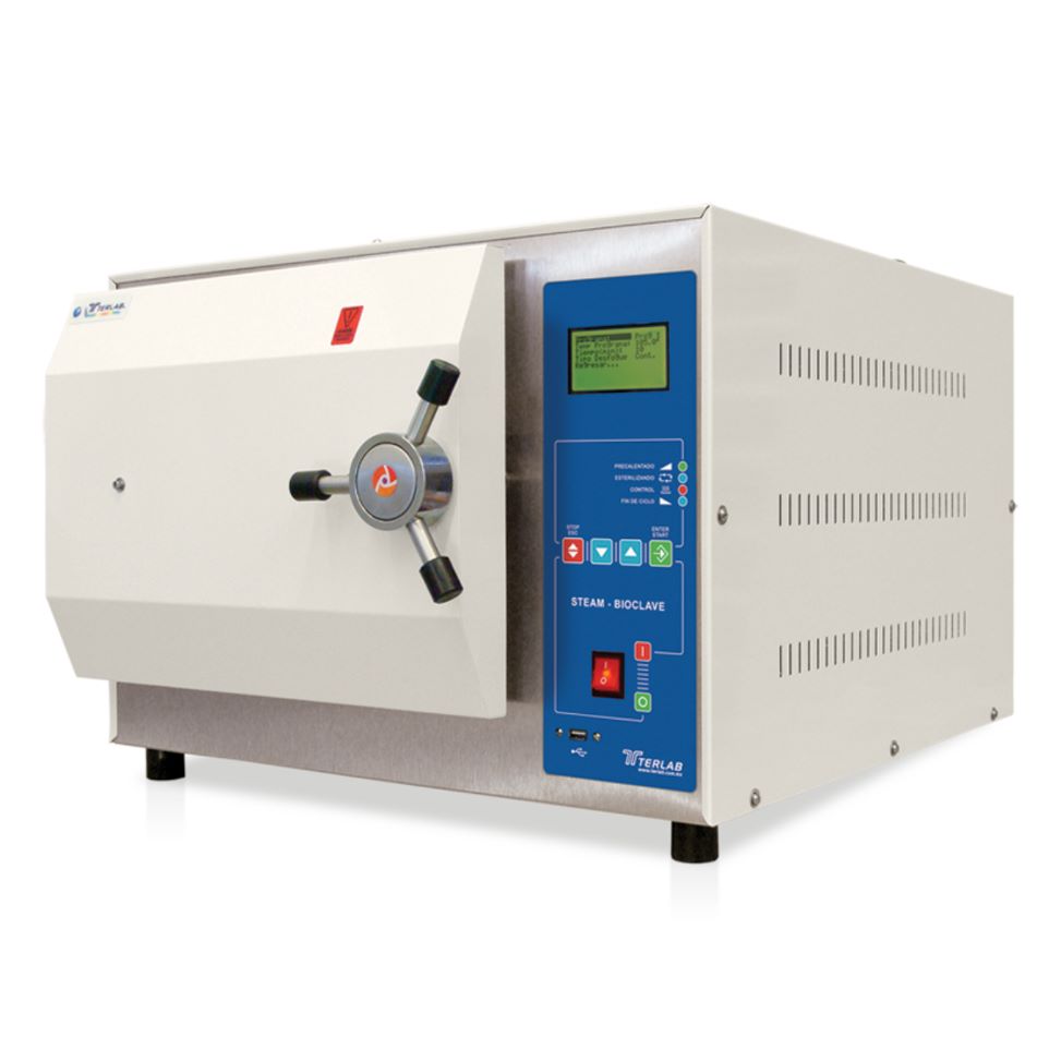 [TE-A17FPS] Autoclave Horizontal con Prevacío y Secado Automático – 17 Litros – TERLAB