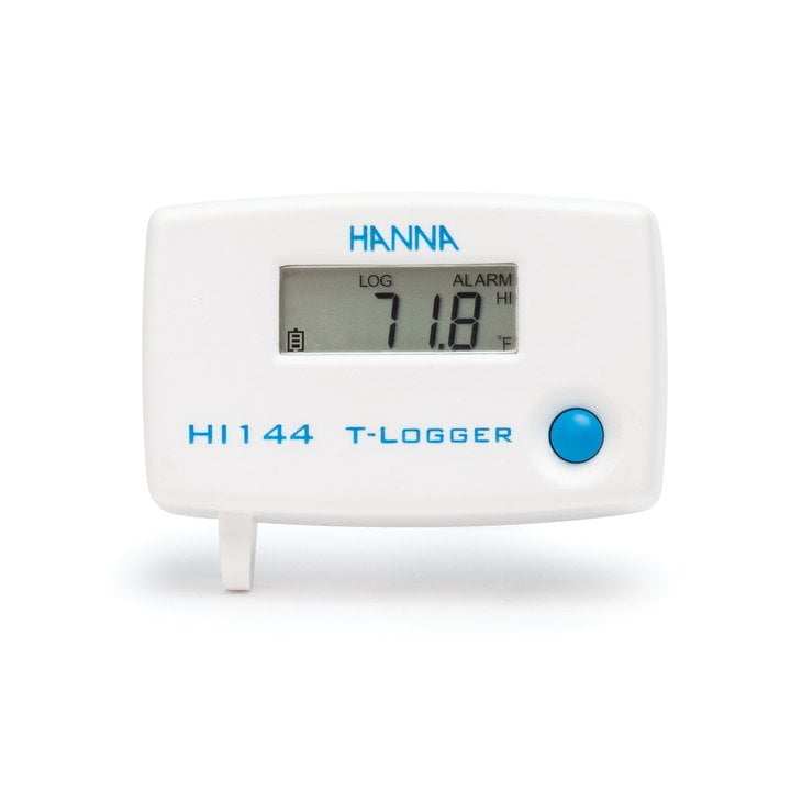 registrador de temperatura tipo t con candado y base de montaje en pared sin comunicación usb