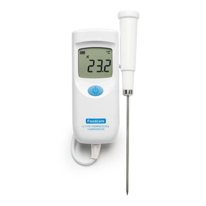 termómetro foodcare de termopar tipo k con sonda fija
