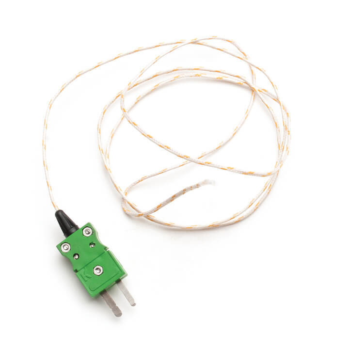 sonda de cable termopar tipo k con cable flexible de 5m