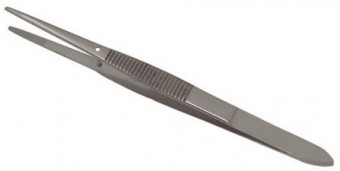 Pinza de disección punta fina 115 mm – Acero inox (Luzeren)