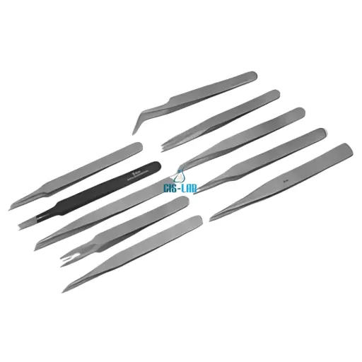 Juego de 10 pinzas de disección punta tipo suizo – Acero inoxidable (Luzeren)