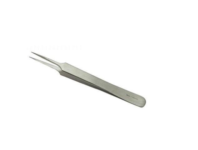 Pinza punta recta ultrafina 12 cm – Inox (Luzeren)