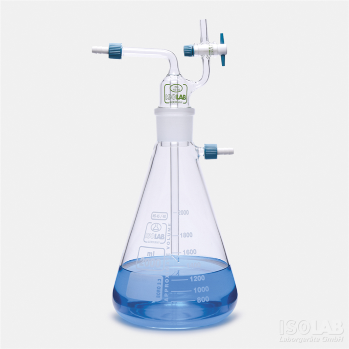 [043.06.001] Trampa/Matraz de filtración vidrio 2000 ml Isolab GL14
