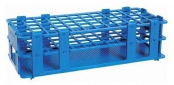 [LUZ-2647] Gradilla armable 90×Ø13 mm amarilla – PP