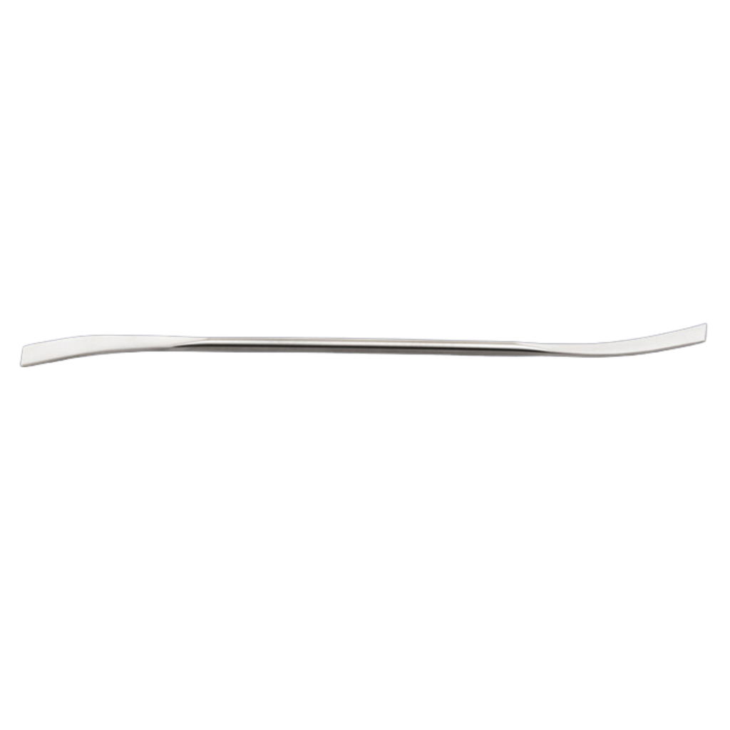 Espátula doble curva acero inoxidable 304 210 mm Isolab