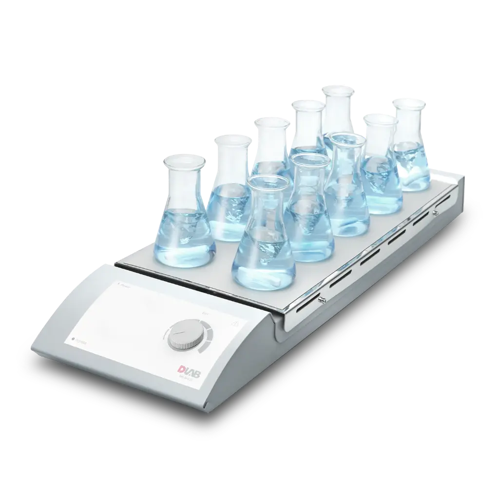 agitador magnético de 10 plazas, D-Lab