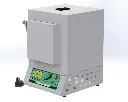 Mufla FE-360 para laboratorio, rango de operación 50°C a 1,100°C, control digital y sistema de seguridad. Felisa