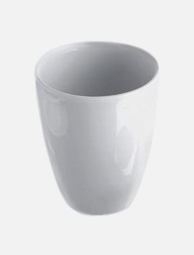 [LUZ-1154] Crisol De Porcelana 30Ml (Alto X Diámetro ) 45 X 40Mm  Luzeren