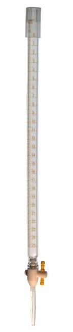 Bureta Económica Desarmable de 25 mL, Vidrio Borosilicato Kimax 17021H-25