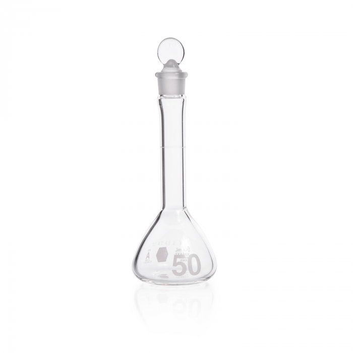 matraz vol. "a" boca ancha, tapón vidrio, certificado lote  30 ml 30 ml Kimax