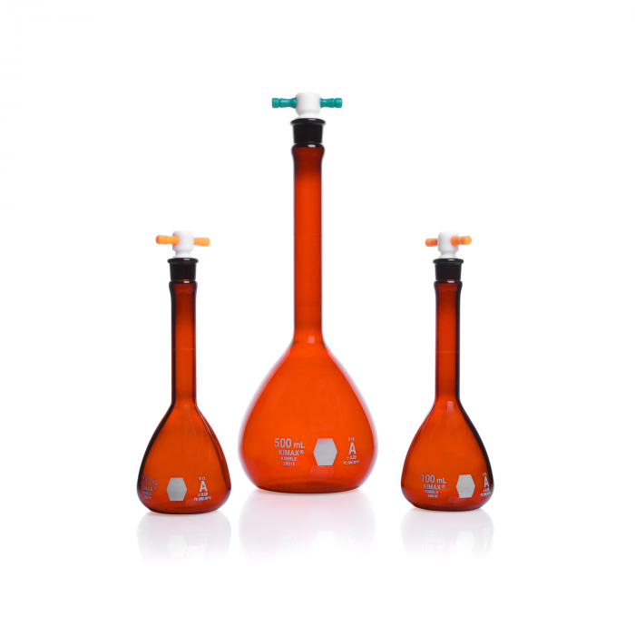 matraz volumétrico "a" ray-sorb, tapón ptfe 10 ml Kimax