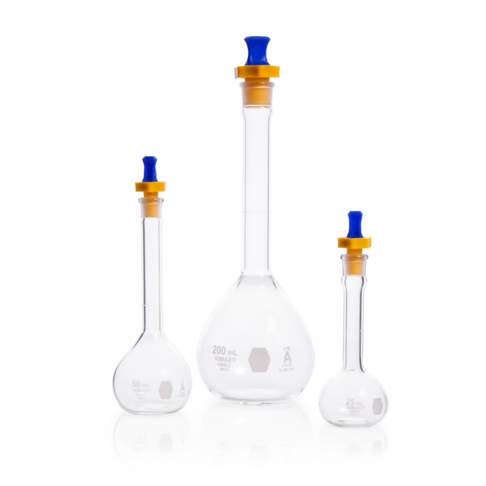 matraz volumétrico "a", tapón polietileno (pe) 10 ml Kimax