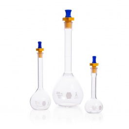 matraz volumétrico "b", tapón polietileno (pe) 250 ml Kimax