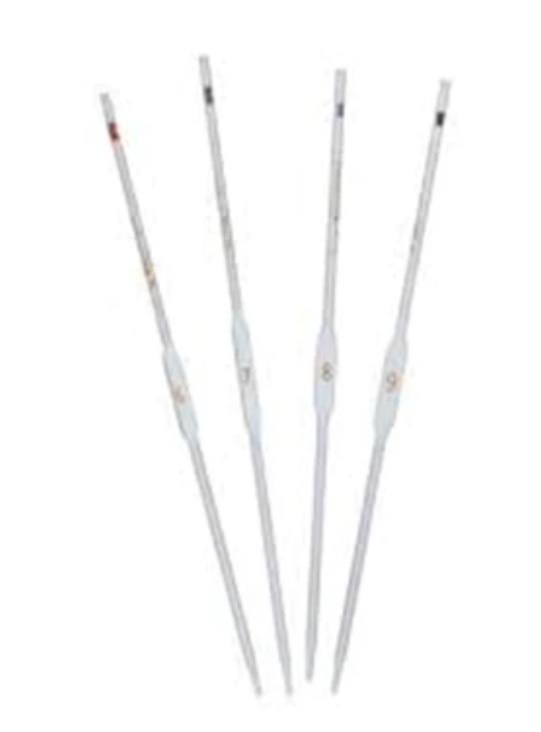 pipeta vol."a", doble aforo, cod color,  certificado lote 15 ml Kimax