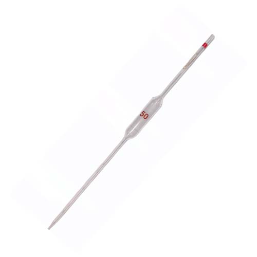 pipeta vol."a", doble aforo, cod color,  certificado lote 9 ml Kimax