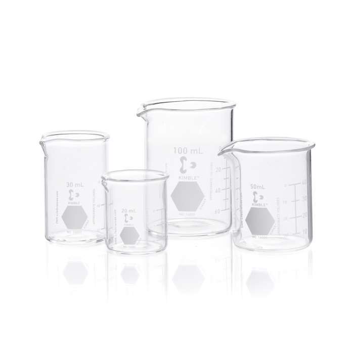 vaso de precipitado , regular, forma baja, graduado 1000 ml Kimax