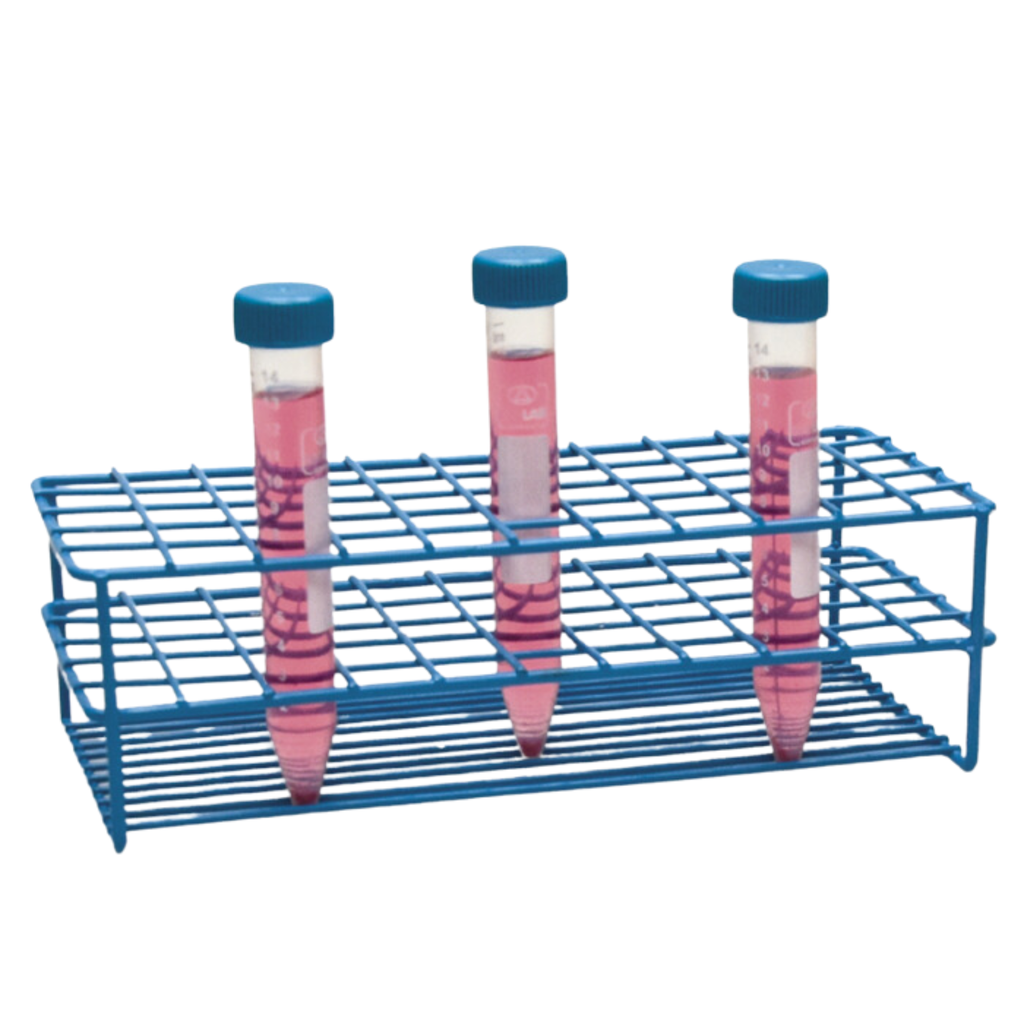 [079.01.102] Gradilla de Acero con Recubrimiento Epóxico para 55 Tubos de 16 mm ISOLAB - 079.01.102