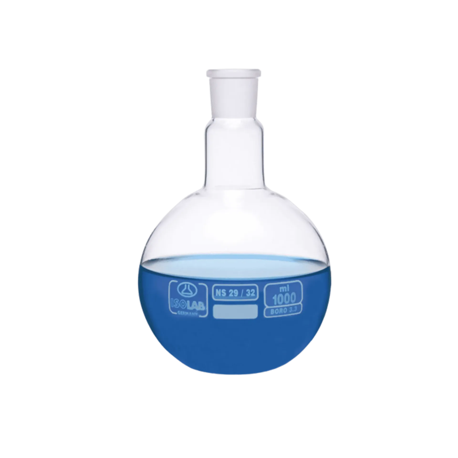 [030.01.501] Matraz Balón de Fondo Plano de 500 ml ISOLAB