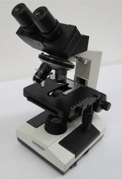 microscopio binocular led con 4 objetivos