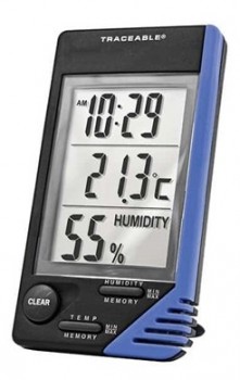 [COLE-90080-06] termohigrometro con reloj