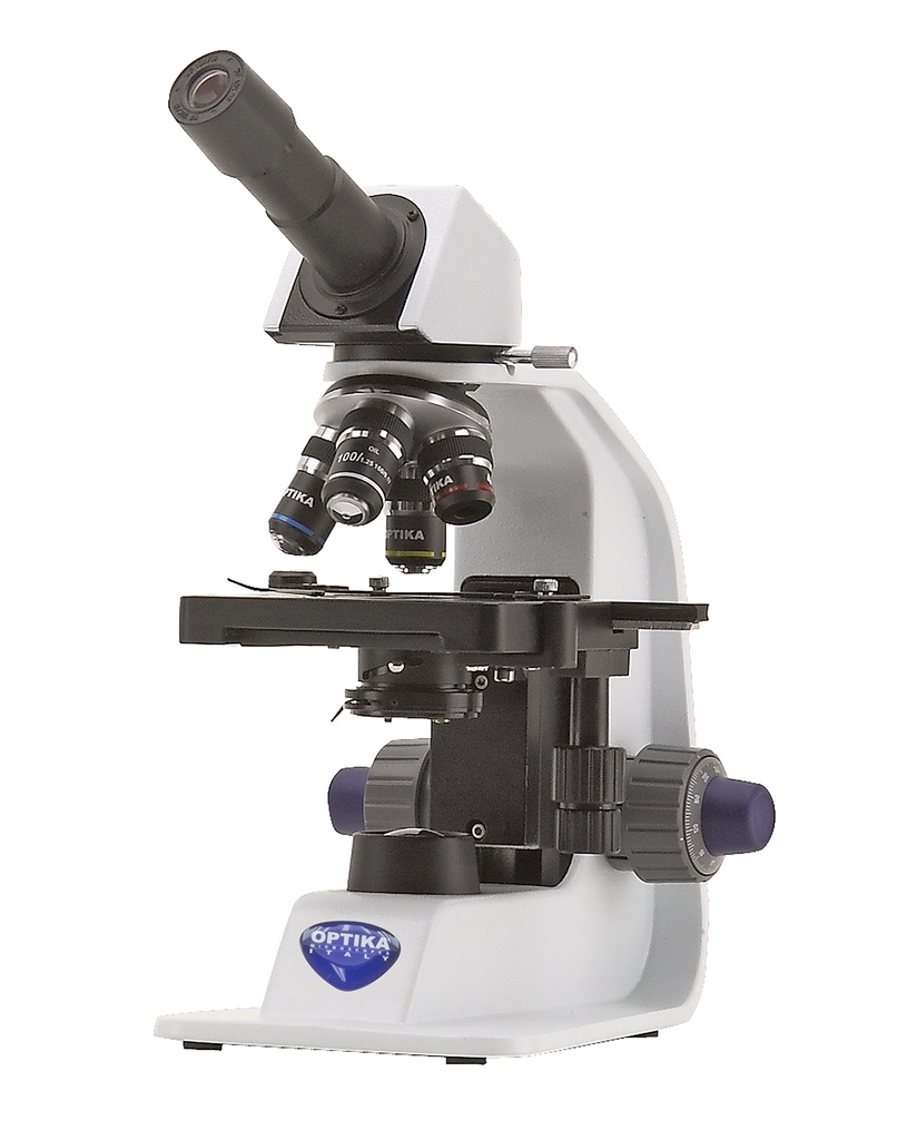 Microscopio Monocular B-155 – 1000x, Óptica HC, Iluminación LED - Optika