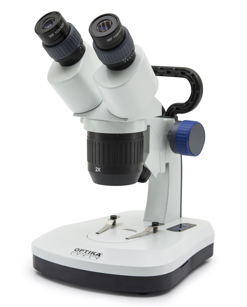 Estereomicroscopio SFX-51 | 20x-40x | Cabezal Giratorio 360° | Panel Táctil | Batería Recargable (no incluidas) - Optika 