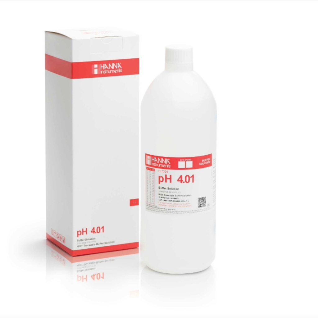 solución de calibración de ph 4.01 " 25°c, frasco de 1 l