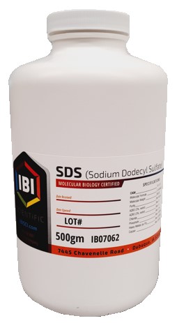 [IB07062] sds : dodecil sulfato 500g. ibi scientific